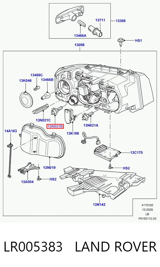 Купити LR005383 Britpart Лампочки