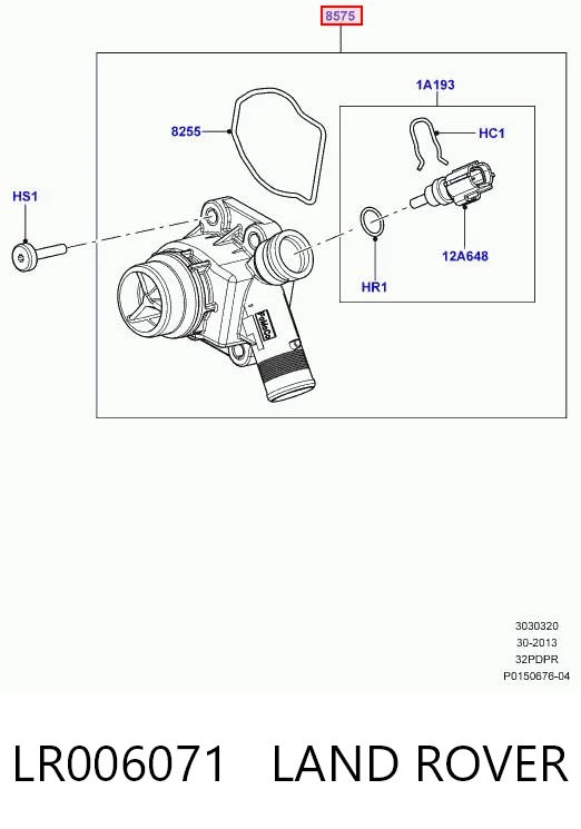 LR006071 Land Rover Авто термостат