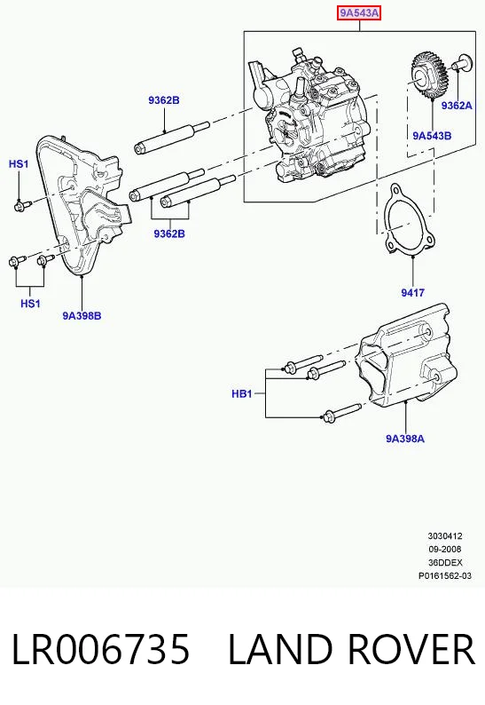 Насос паливний високого тиску Britpart LR010189 ціна, від 885.99 USD
