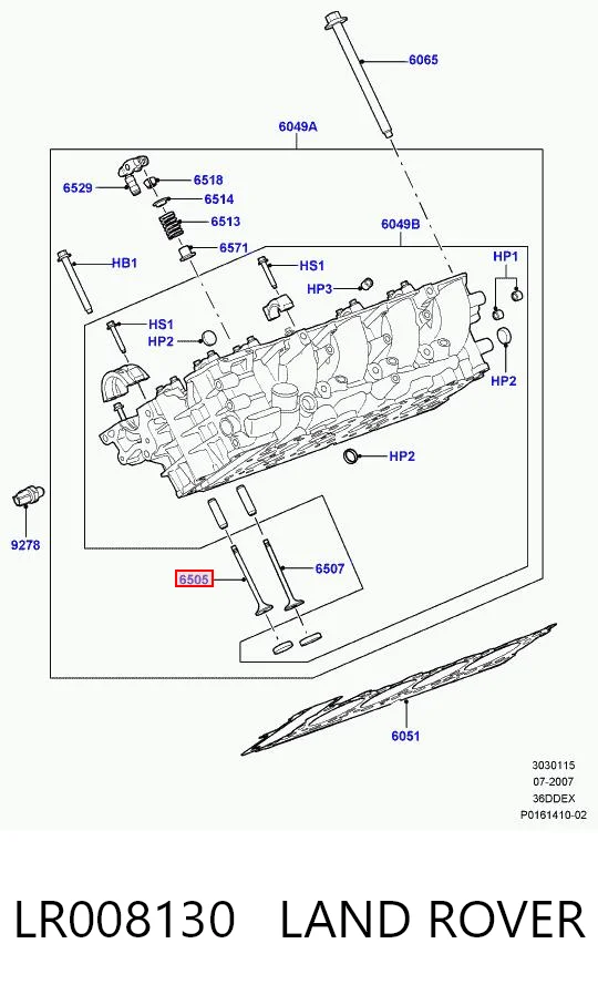 Купити JD61428 Jaguar Клапан випускний