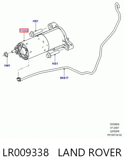LR029180G Britpart Стартер двигуна