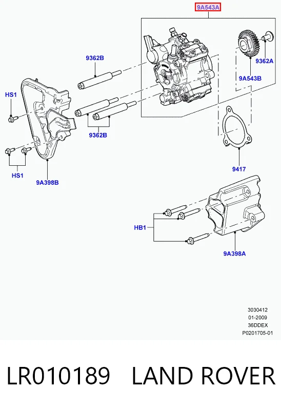 Паливний насос високого тиску LR010189 Britpart