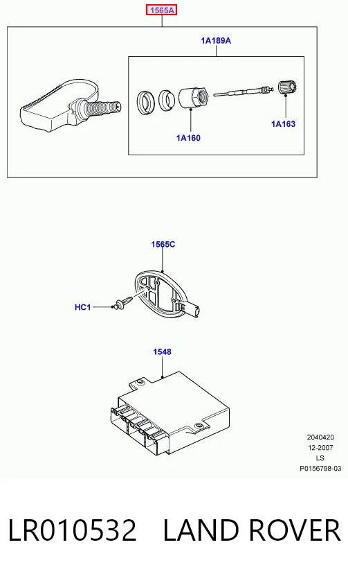 Купити Датчик тиску в шинах Land Rover Range Rover SPORT I L320