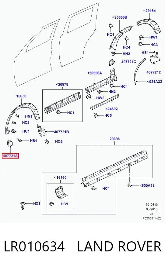 LR010634 Land Rover 