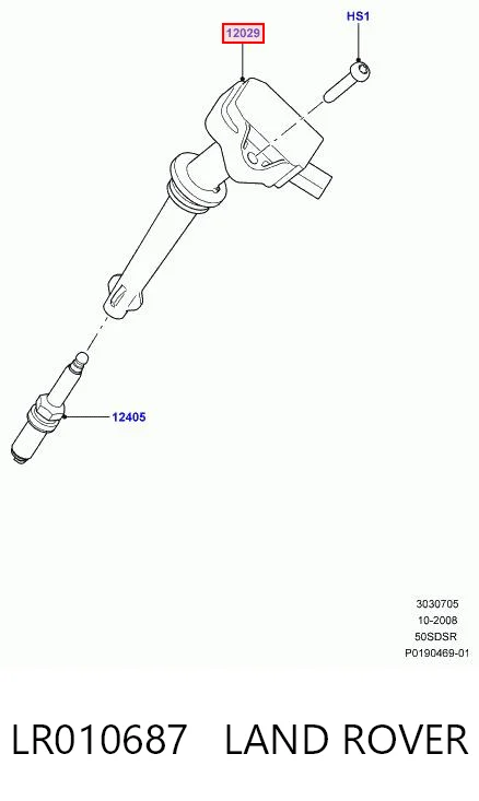 Котушка запалювання на Land Rover Range Rover III L322