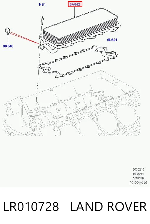 4332L86 Polcar Радіатор масляний
