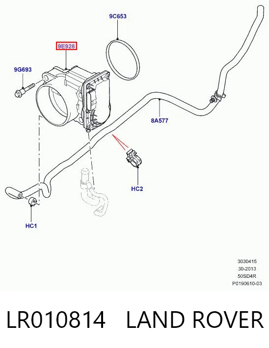Блок дросельної заслінки Land Rover Range Rover SPORT I позашляховик (L320) (2005 - 2013) ціна, від 53.39 USD
