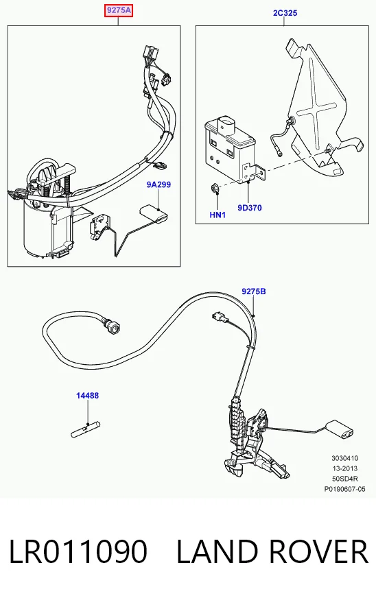 Електробензонасос на Land Rover Range Rover III L322