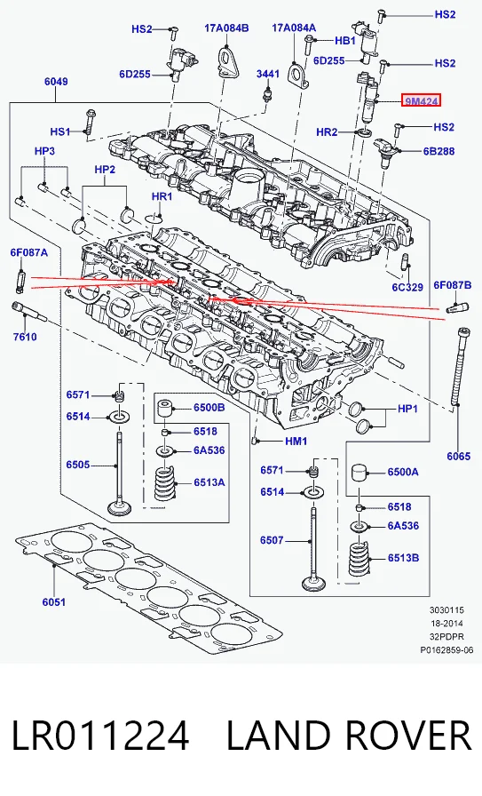 Клапан електромагнітний положення розподільного на Volvo XC70 II BZ