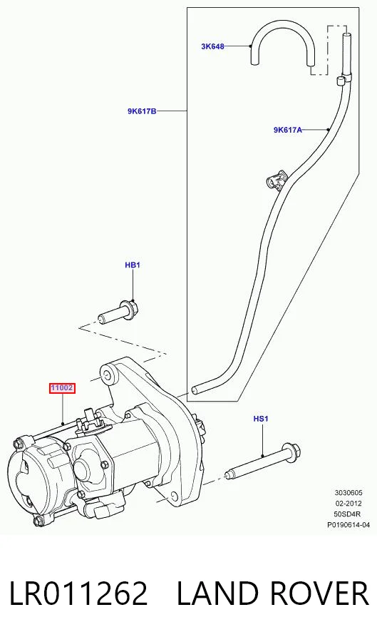 LR011262 Land Rover Стартер двигуна