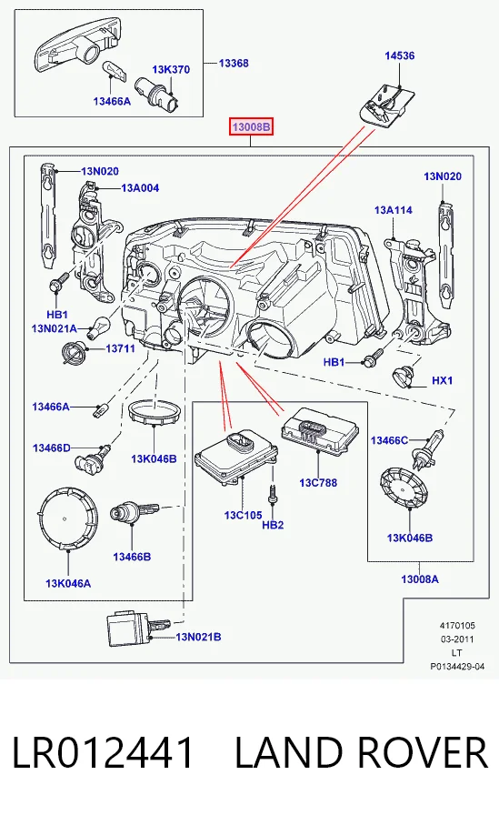 Фара правая Polcar 4334101H ціна, від 1113.14 USD