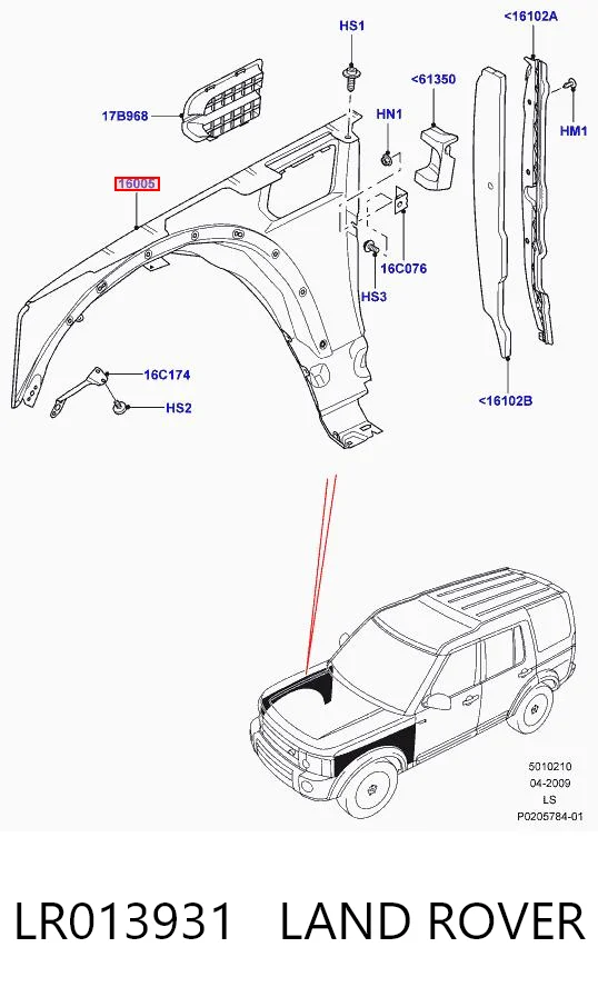 Крила на Land Rover Discovery IV L319