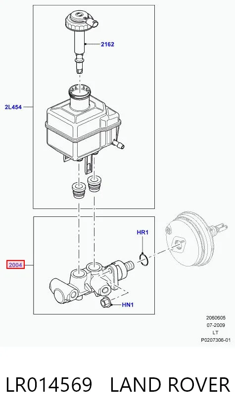 LR014569 Britpart Циліндр гальмівний, головний
