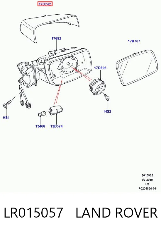 Накладка лівого бокового дзеркала Polcar 432454PM ціна, від 37.90 USD