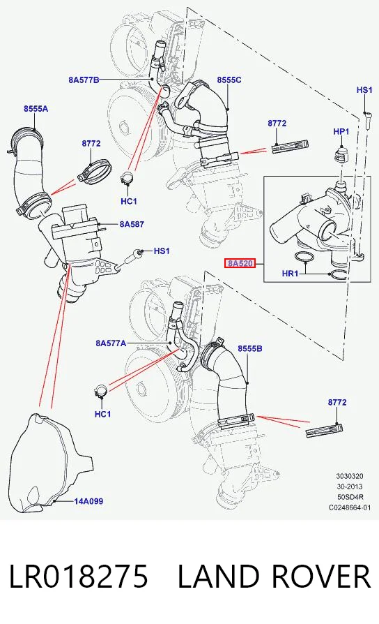 Шланг/патрубок системи охолодження AND 30121577 ціна, від 24.93 USD