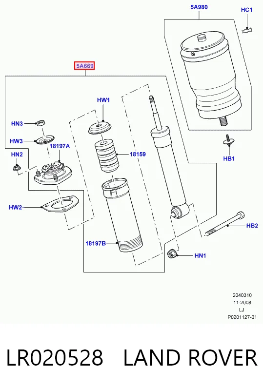 Амортизатор задній, лівий AND 30513041 ціна, від 243.27 USD