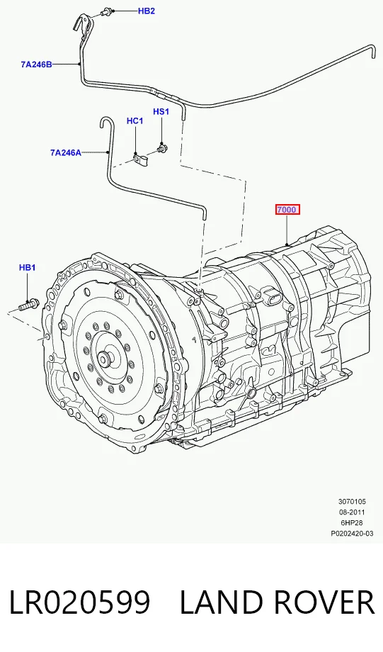 Коробка передач автомат Land Rover Range Rover SPORT I позашляховик (L320) (2005 - 2013) ціна, від 706.21 USD