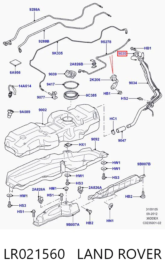 Пробка паливного бака Jaguar CPLA9030CA ціна, від 19.75 USD