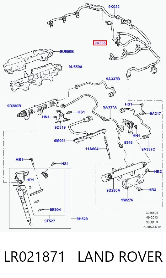 Трубка паливна, зворотня від форсунок BSG 30725088 ціна, від 28.57 USD