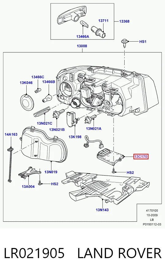 Блок розпалювання, ксенон VP4M5X13C170BA Denso