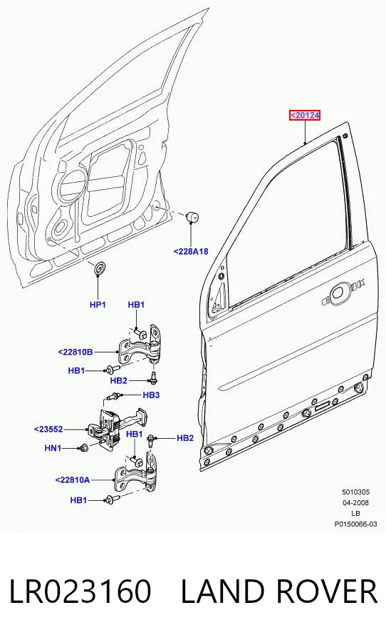 Пасажирські передні двері на Land Rover Freelander II L359