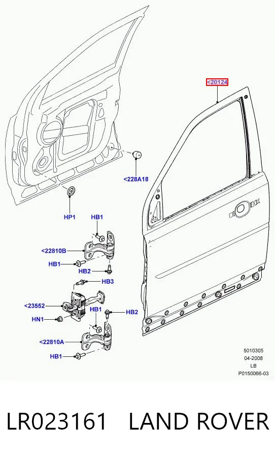 Дверь передня ліва на Land Rover Freelander II L359