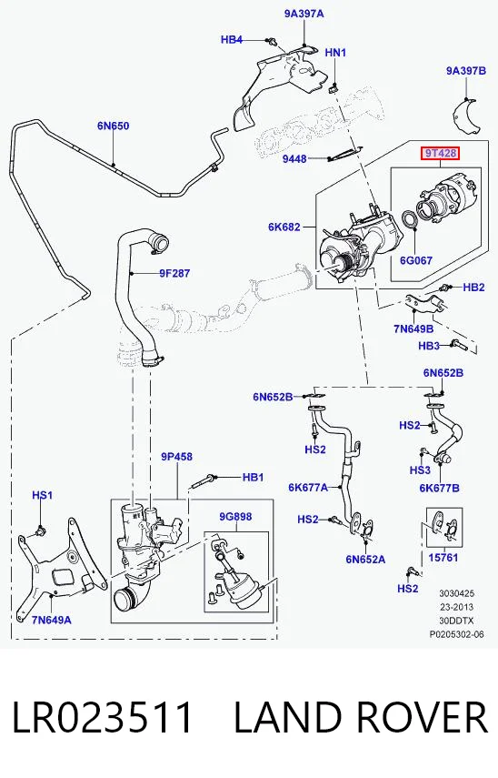 Блок управління турбіною на Land Rover Range Rover IV L405