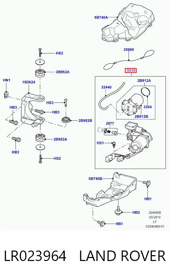 LR023964 Land Rover Компресор пневмоподвески