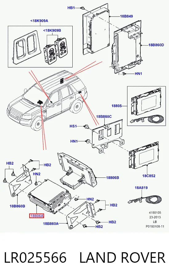 Магнітола на Land Rover Freelander II L359