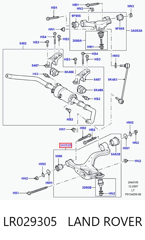 Важіль передній лівий Britpart LR029305K ціна, від 182.22 USD