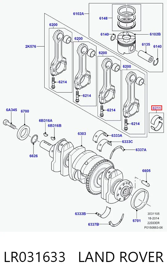 431106004 SM Підшипник шатуна