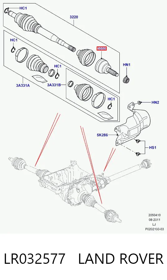 Купити BB1099 Posterparts Шарнір приводу зовнішній