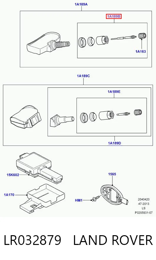 Датчик шин на Land Rover Range Rover SPORT II L494