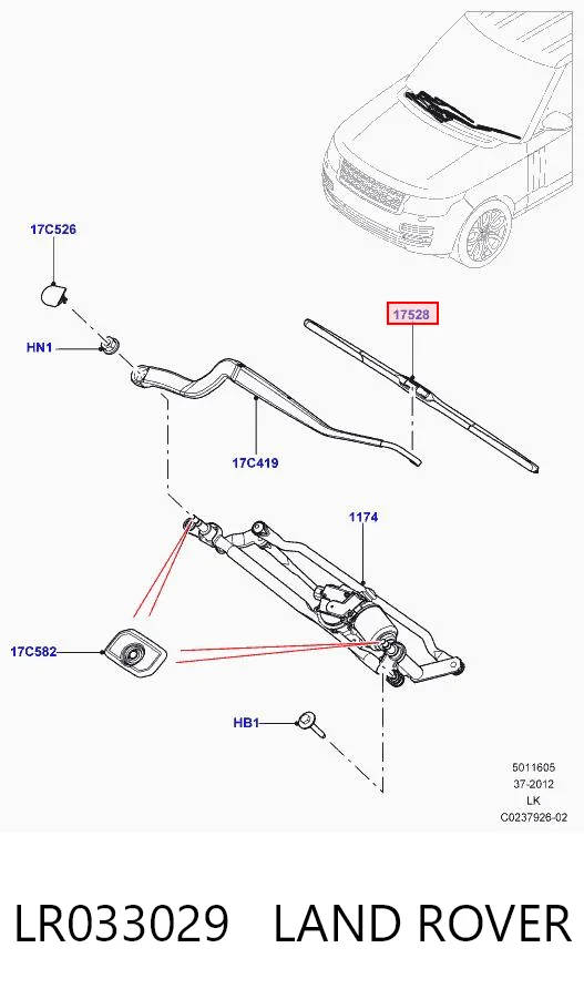 Щітка-двірник лобового скла, пасажирська RaiN-X 840010 ціна, від 10.20 USD