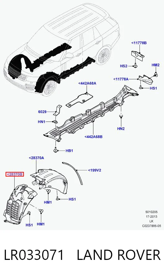 Підкрилок переднього крила, лівий AND 30821413 ціна, від 49.30 USD