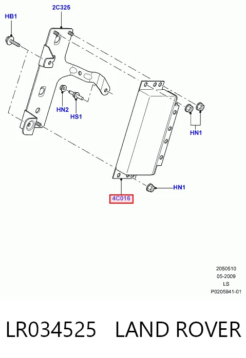 Модуль керування (ЕБУ) вирівнювання передньої підвіски Land Rover 9W834C016AD ціна, від 110.47 USD