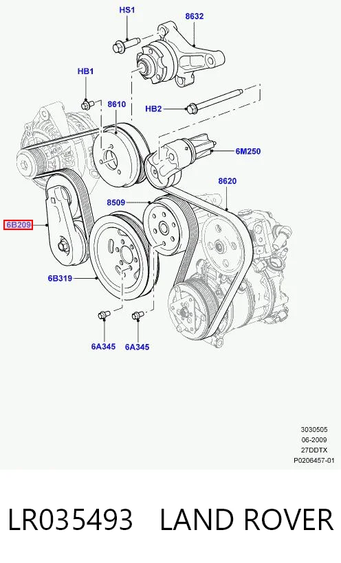Натягувач приводного ременя AND 30903021 ціна, від 25.83 USD