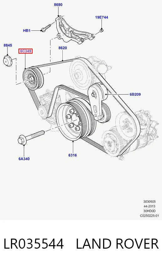 Ролик приводного ременя, паразитний AND 30903029 ціна, від 23.16 USD