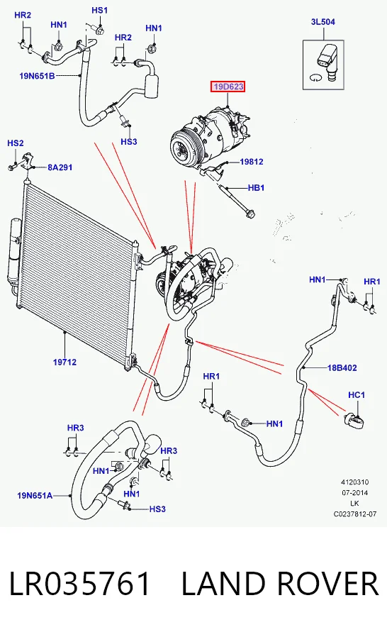 Компресор кондиціонера ACP537000S Mahle Original