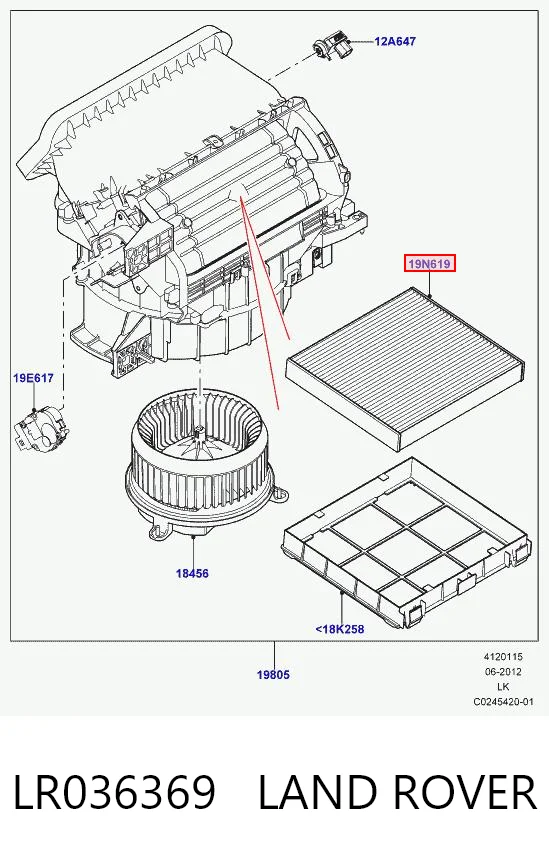  Фільтр салону Toyota Venza 