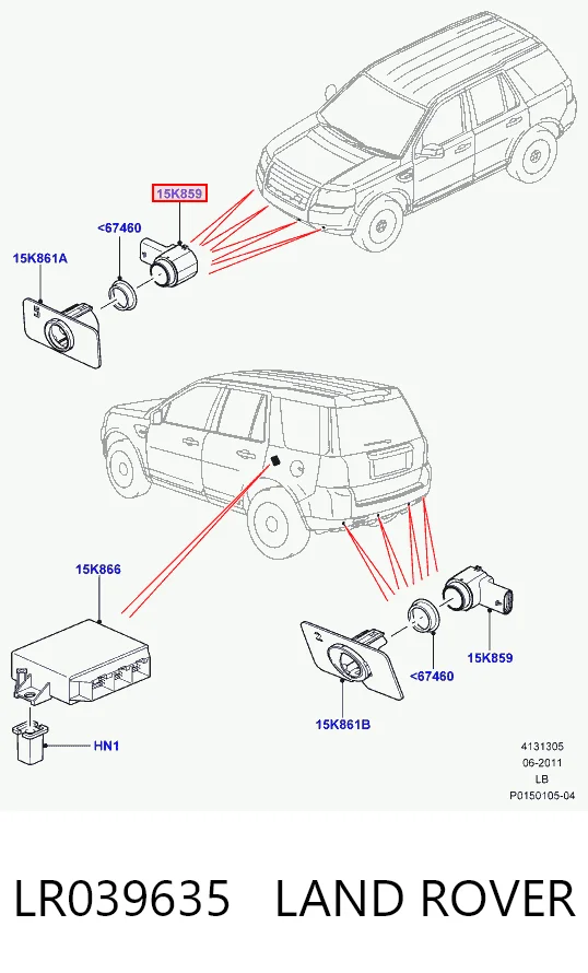Датчик сигналізації паркування (парктронік), передній SDP046 Magneti Marelli