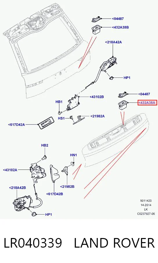 LR040339 Land Rover 
