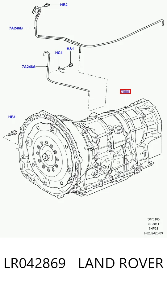Коробка передач автомат Land Rover Range Rover SPORT I позашляховик (L320) (2005 - 2013) ціна, від 706.21 USD