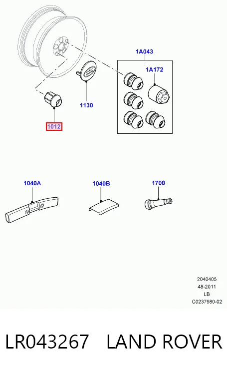 Гайка колісна AND 30407196