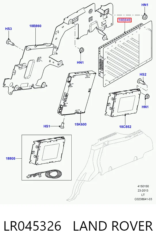 EW9319C164AB Land Rover Підсилювач звуку аудіосистеми