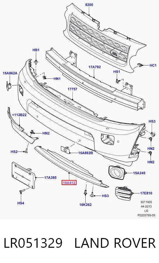 LR051329 Land Rover 