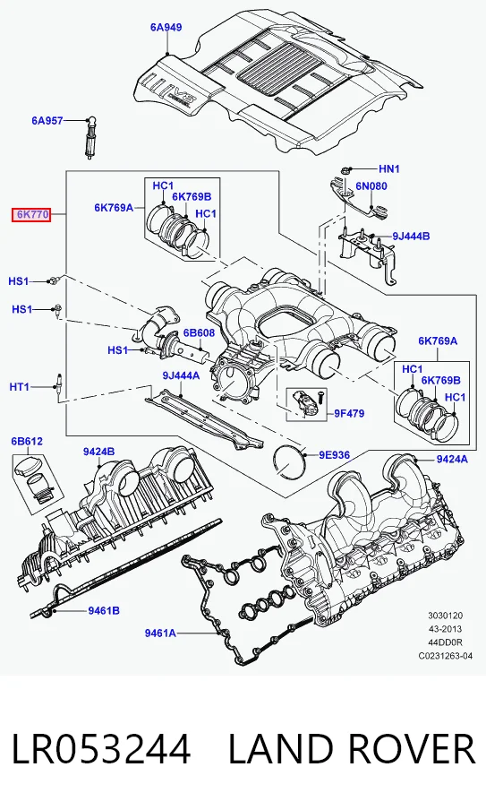 Купити Впускний колектор Land Rover Range Rover III L322