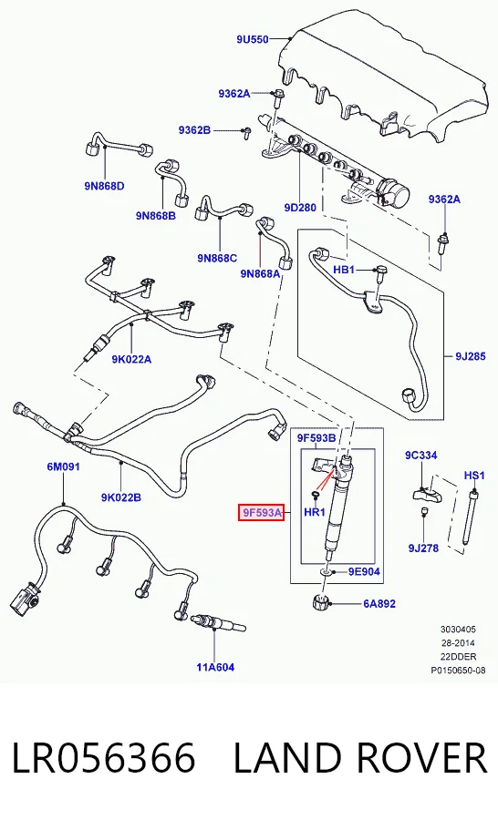 Купити C2S52103 Jaguar Форсунка дизельна в зборі, розпилювач + тримач