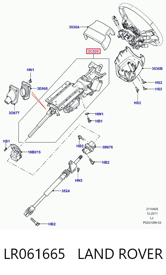 Купити Рульова колонка Land Rover Range Rover III L322