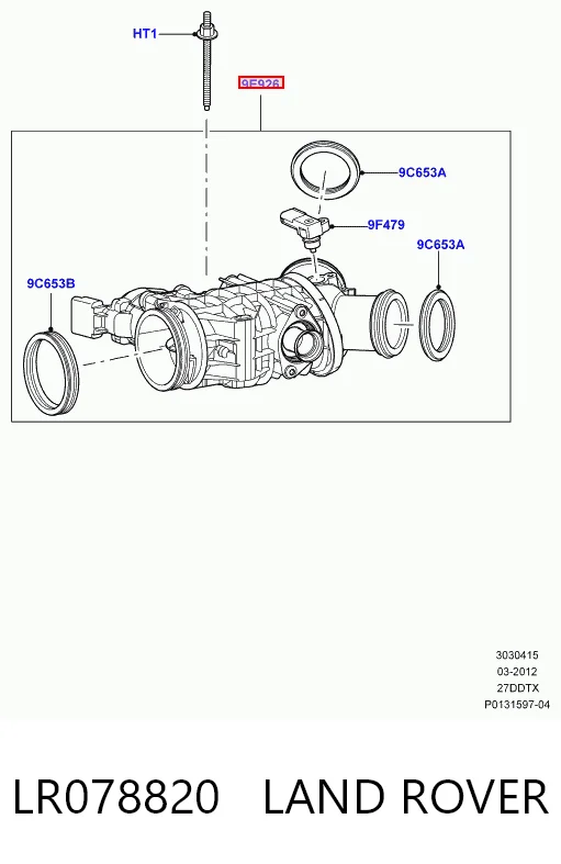  Дросільна заслінка Land Rover Discovery 3